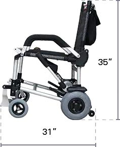 Journey Zinger Folding Power Chair Two-Handed Control