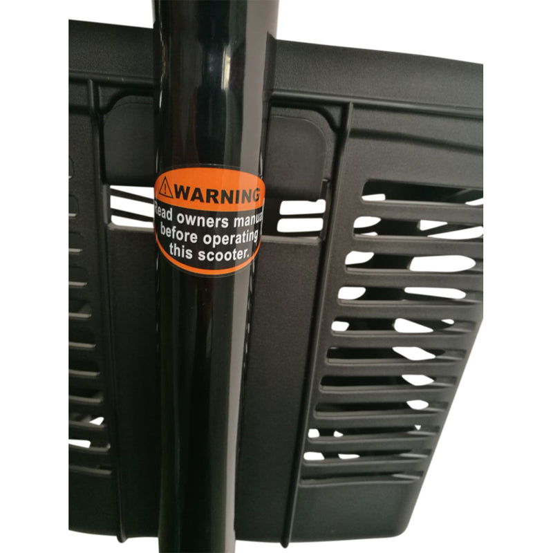 EV Rider CityCruzer Warning Sticker