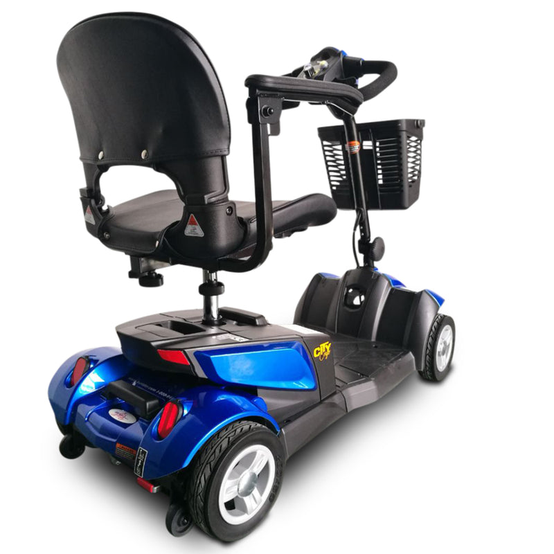 EV Rider CityCruzer Back Angle Blue