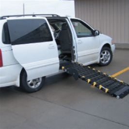 Roll-A-Ramp Mini Fold Power Ramp