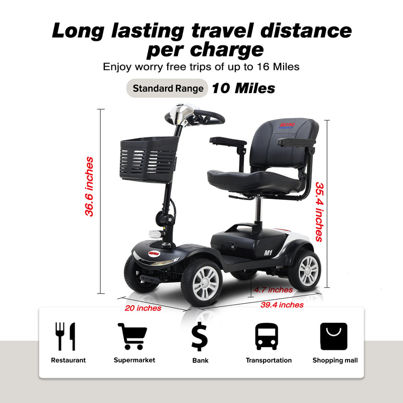 Metro M1 Portal 4 Wheel Travel Scooter
