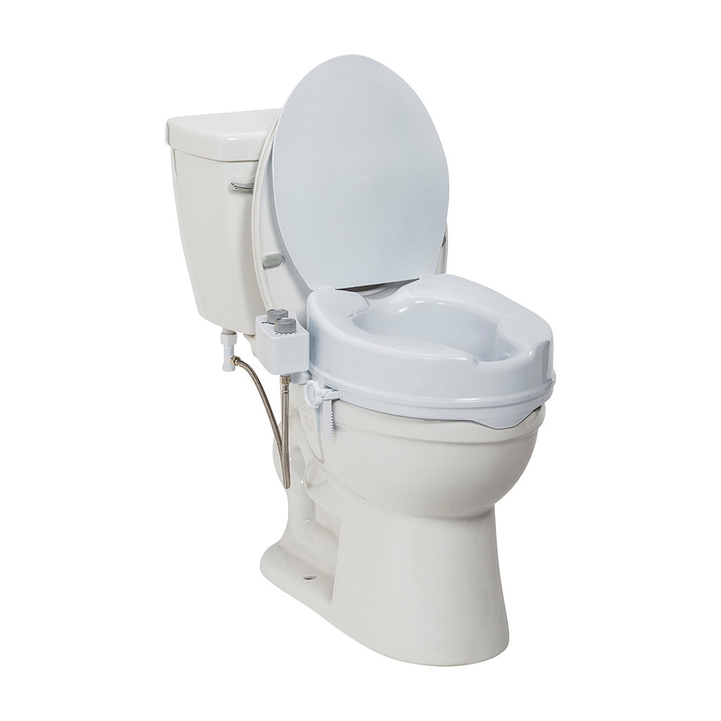 Raised Toilet Seat with Bidet