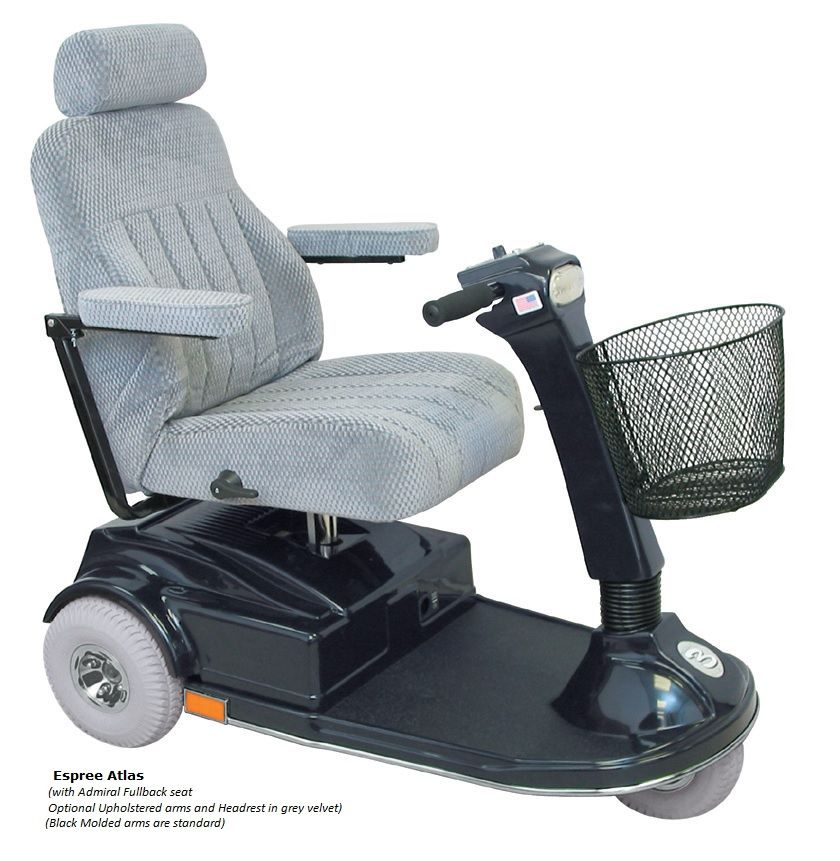 Pacesaver Espree Atlas 3-Wheel Heavy Duty Scooter