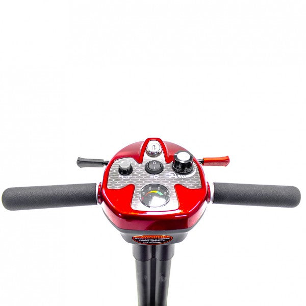 EV Rider Transport AF+ Auto Folding Scooter Steering Wheel Red